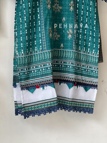Embroidered Casual Ready To Wear Suit-21009-10