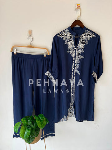 Floral Embroidered Co-ord Set S016