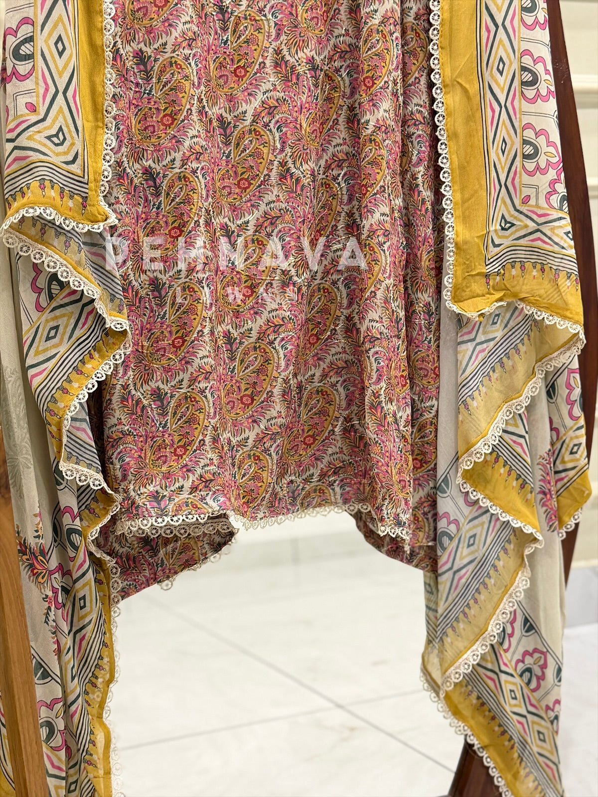 Floral Embroidered Unstitched Suit