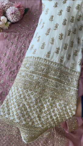 Heavy Handworked Crepe Suit -1178