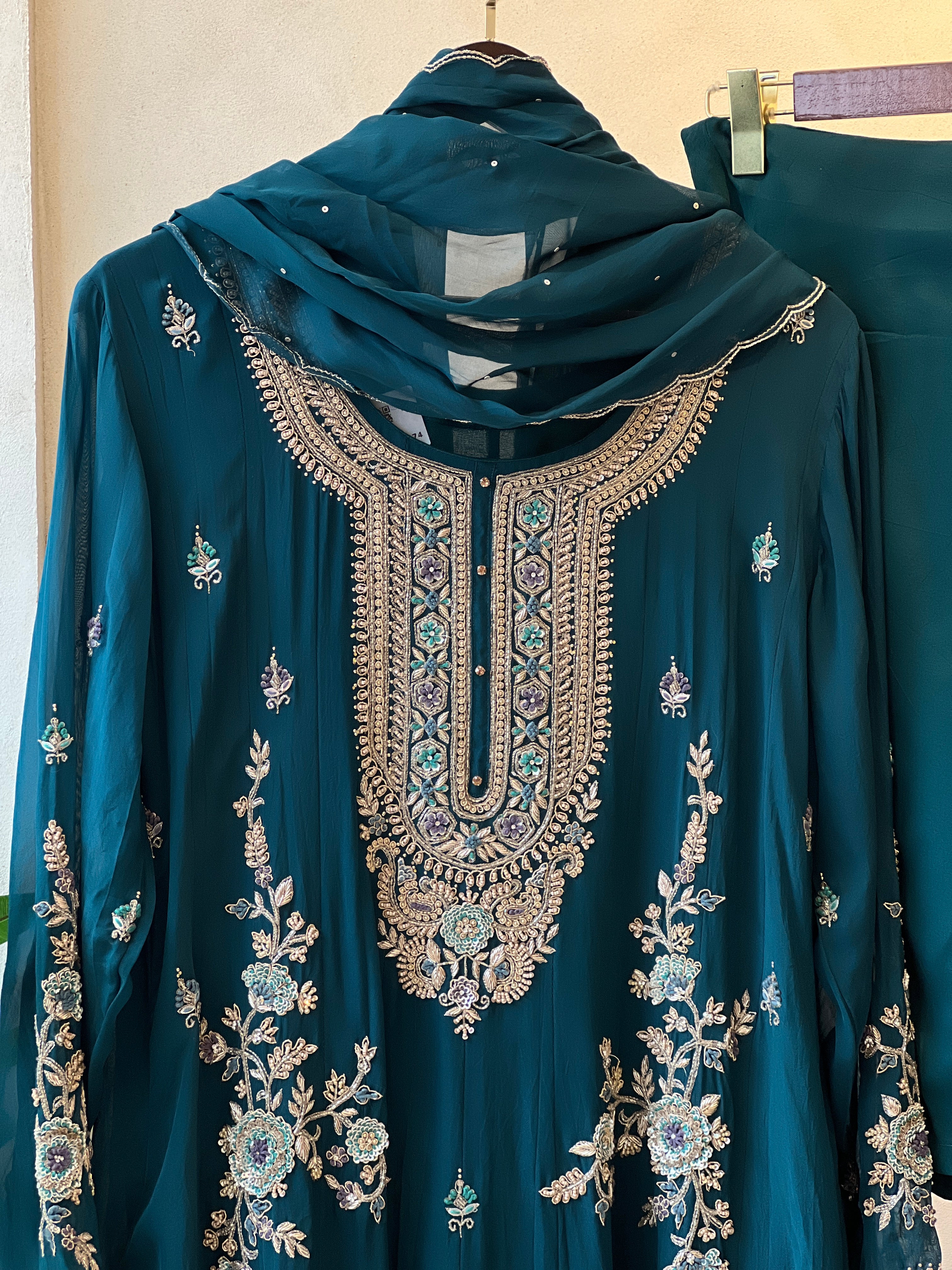 Premium hand worked anarakali suit
