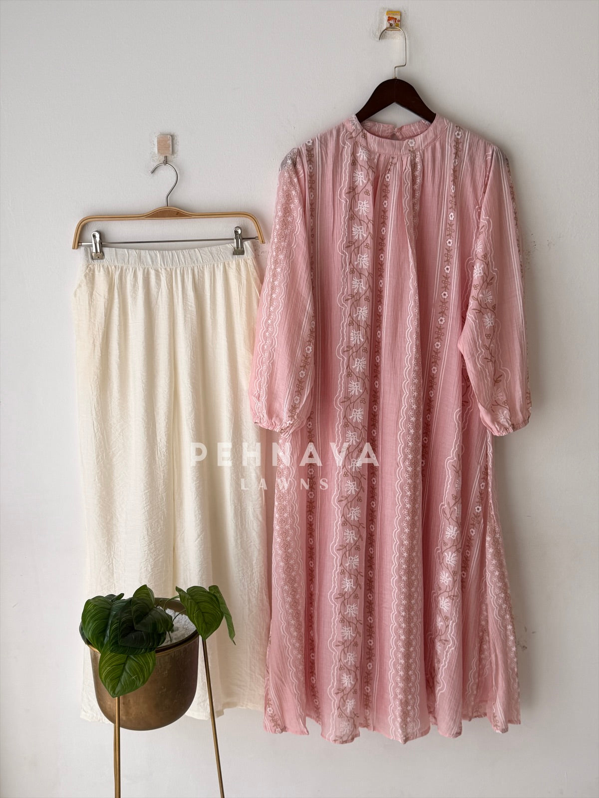 Floral embroidered Imported Co-ord Set-6180