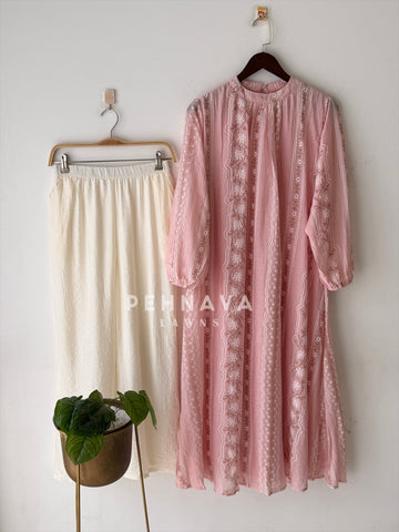 Floral embroidered Imported Co-ord Set-6180