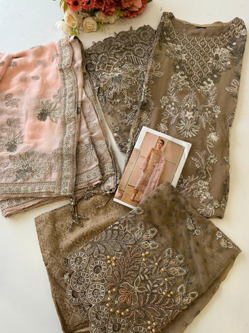 Luxurious Chiffon Embroidered Unstitched Suit-10
