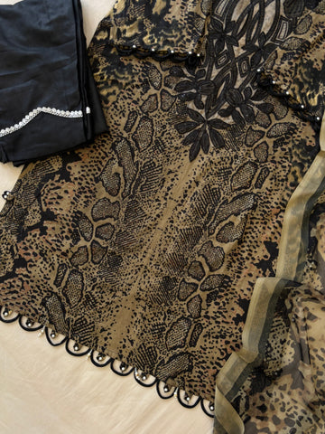 Floral Printed Ethnic Pak-Suit Ft. Chiffon/Cotton Dupatta-008