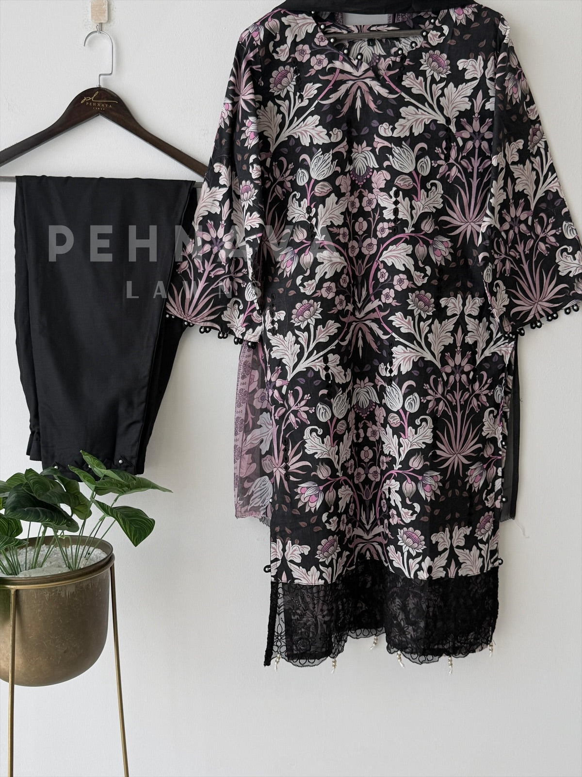 Floral Lawn Suit