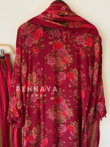 Floral Printed Three Piece Set SN6003