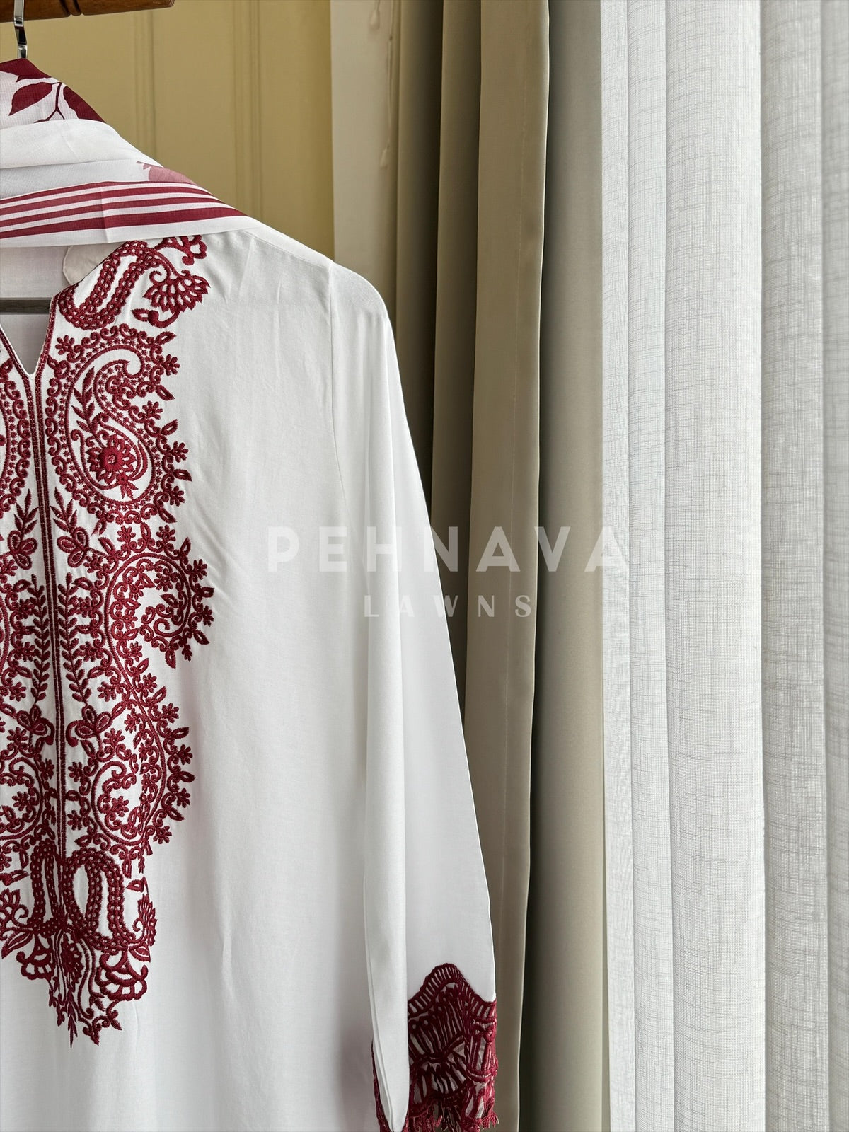 Imported Rayon Embroidered  Suit Set- LRC 258 - Pehnava Lawns