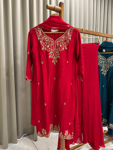Premium Partywear with Golden Embroidery