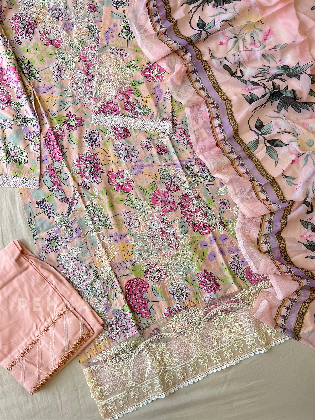 Printed  Cotton Set-4007