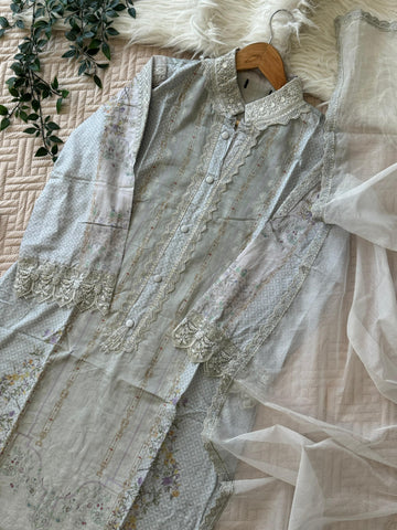 Cotton Printed Casual Suit-2