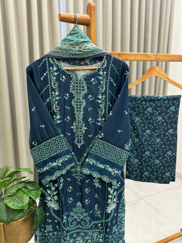 Premium Floral Lawn Suit