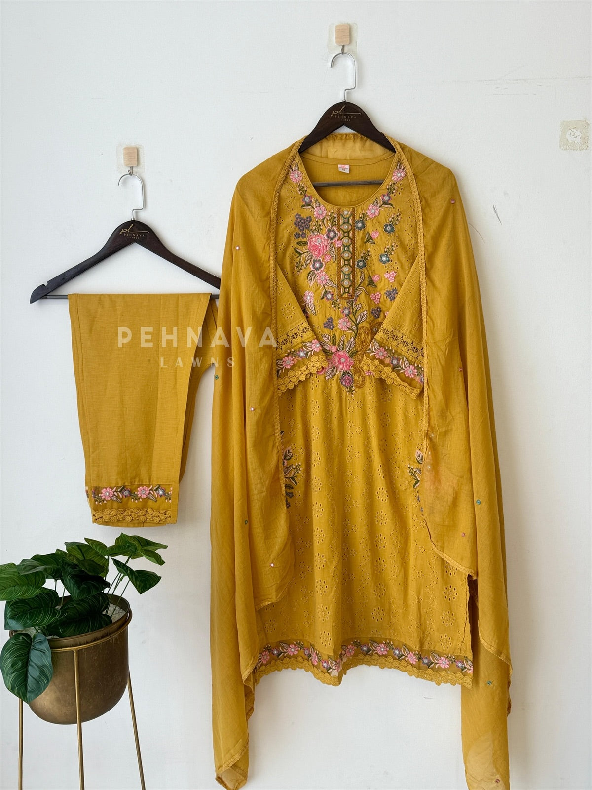 Hakoba Cotton Suit Set 3197 BV2 - Pehnava Lawns