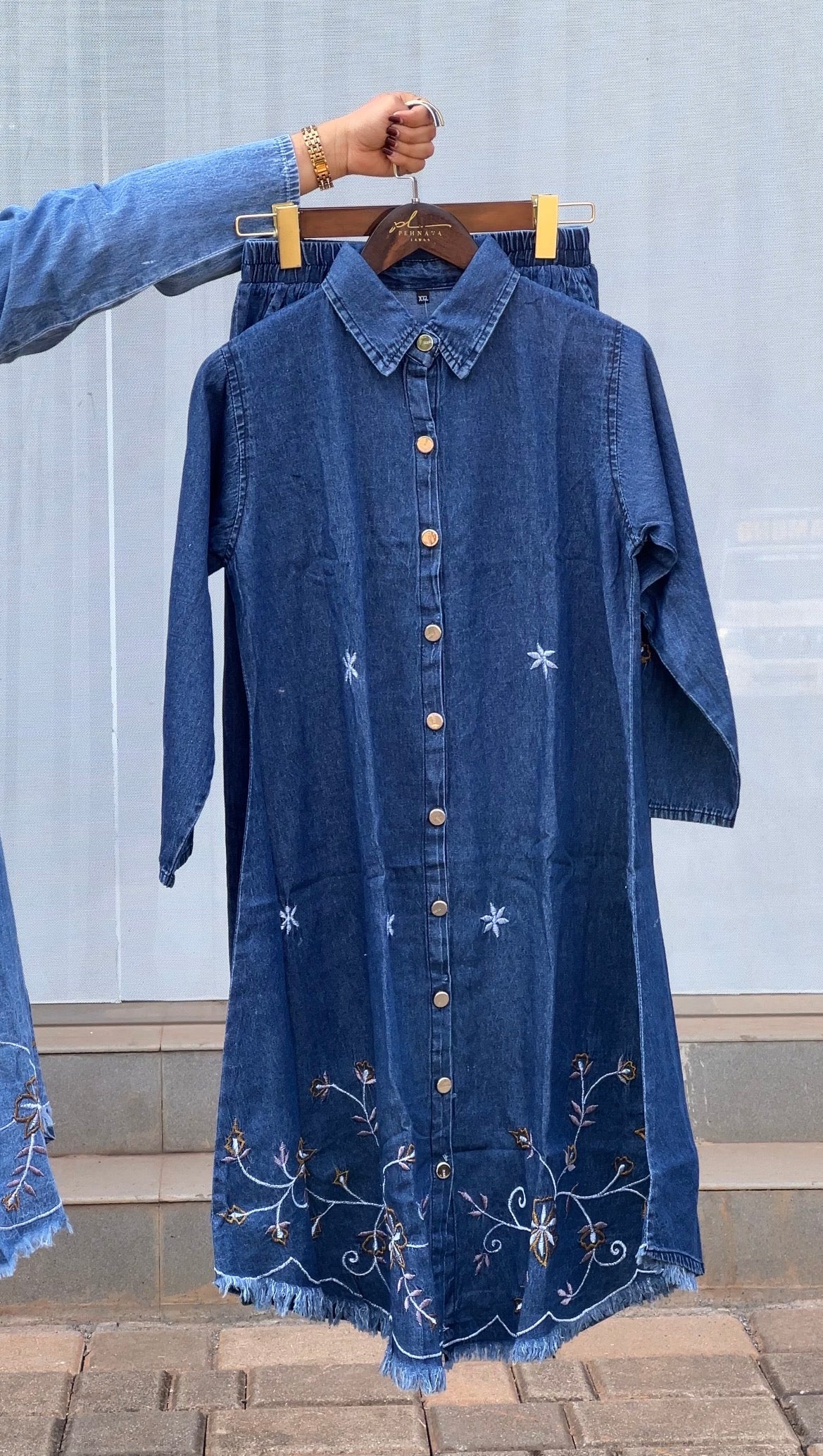 Denim Co-ord Set - Pehnava Lawns