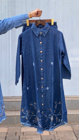 Denim Co-ord Set - Pehnava Lawns