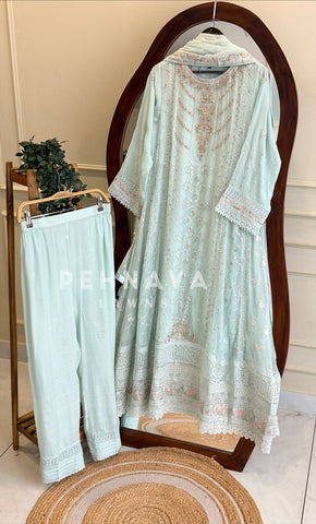 Agha Noor Formal Chiffon Ensemble