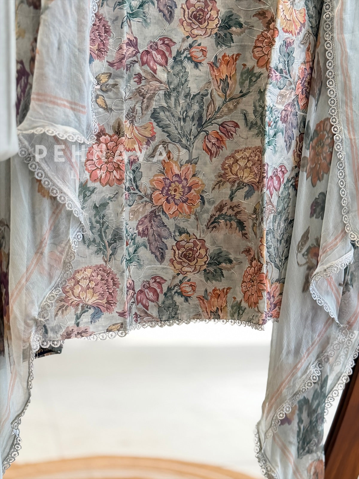 Floral Embroidered Unstitched Suit
