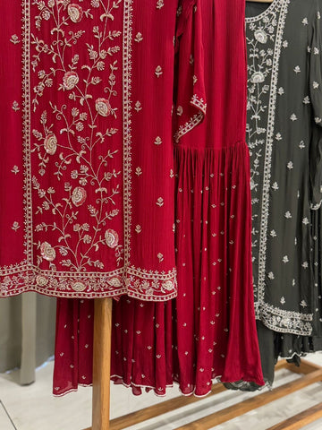 Pure Heavy Handworked Chinnon Suit-0191