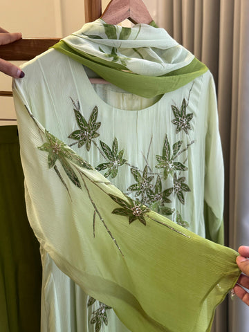 Zardozi Handworked Anarkali Suit
