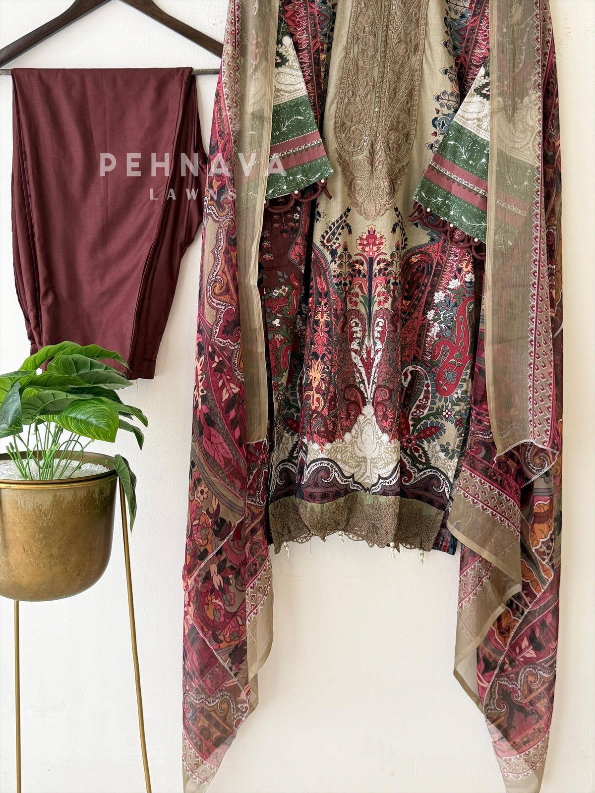 Printed Unstitched Suit-1751 - Pehnava Lawns