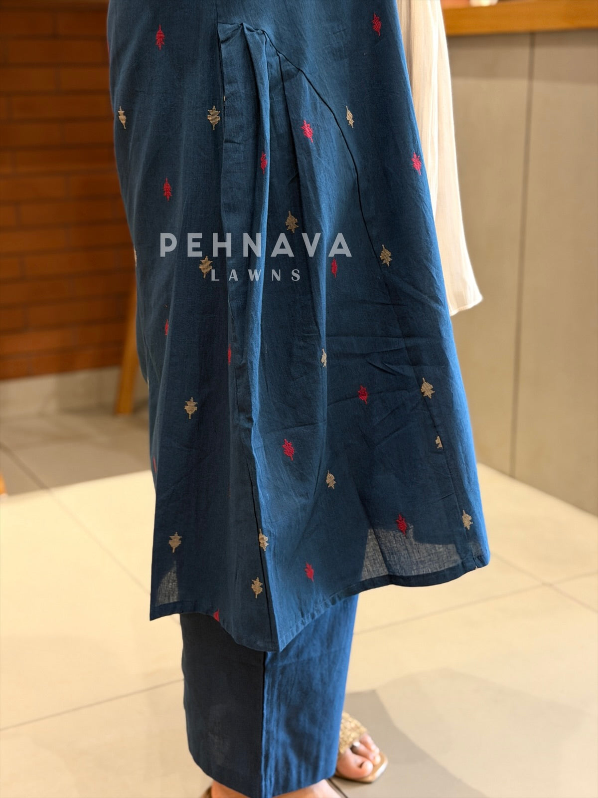 Daily Wear Cotton Embroidered Co-ord Set 13251