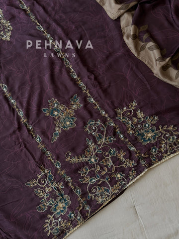 Muslin Unstitched Suit-KT-331-C