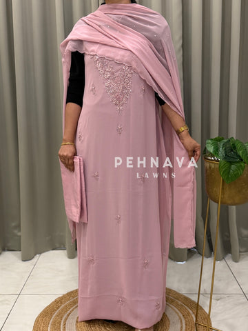Premium Handworked Chiffon Unstitched Suit-1536