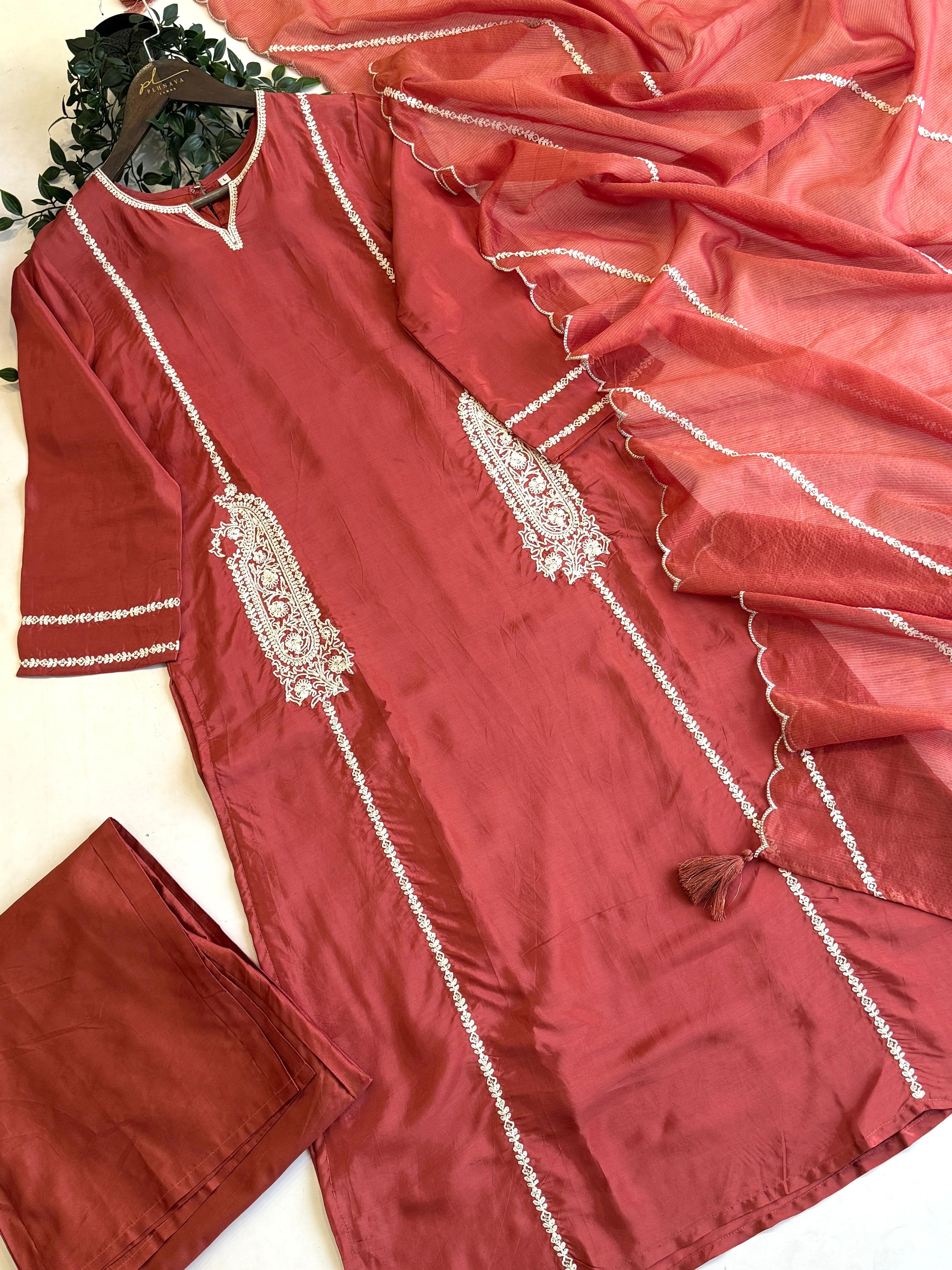 Three Piece Ethnic Suit Set