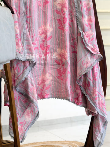 Floral Embroidered Unstitched Suit