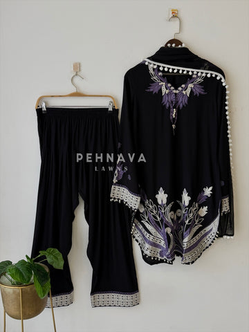 Floral Embroidered Farshi Salwar 401