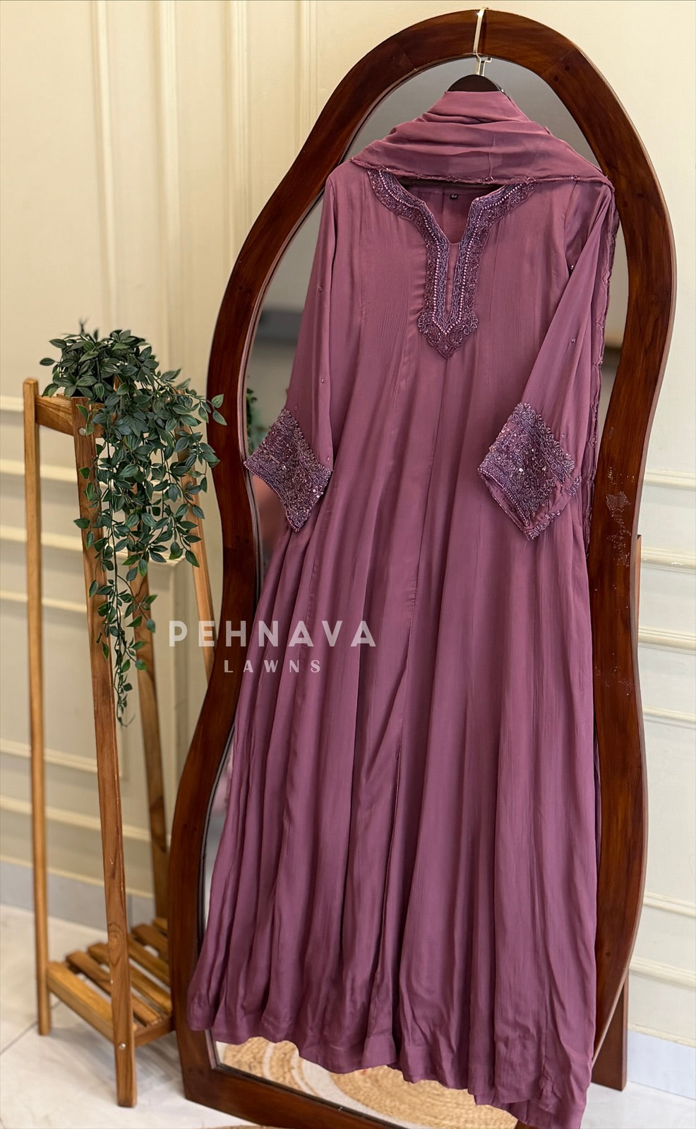Premium Handworked Anarkali Attire