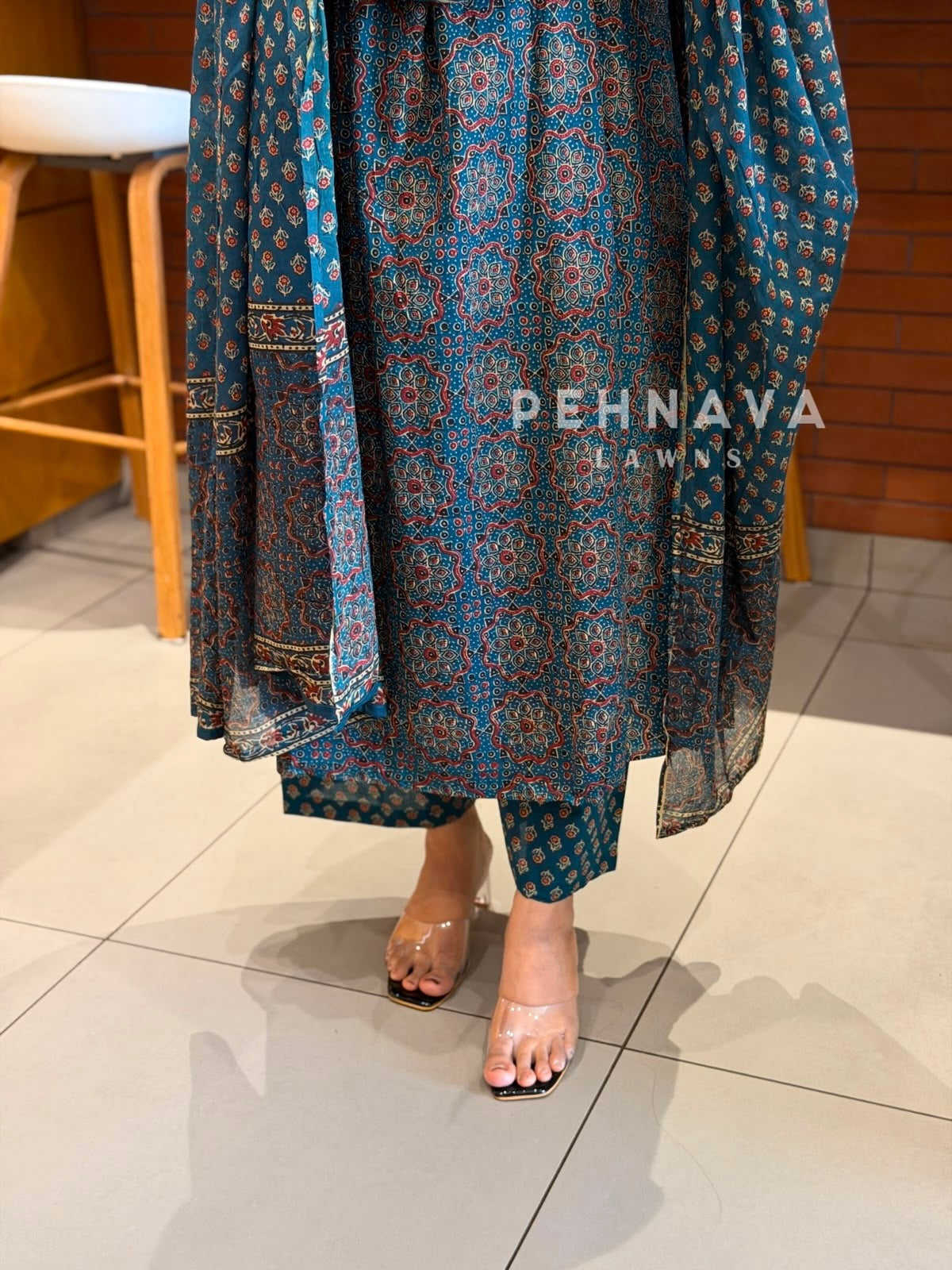 Halter Neck Printed Three Piece Set SN 5316