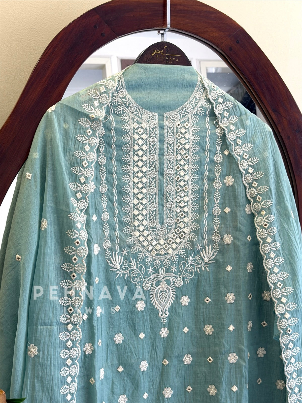 Embroidered Unstitched Suit-1007