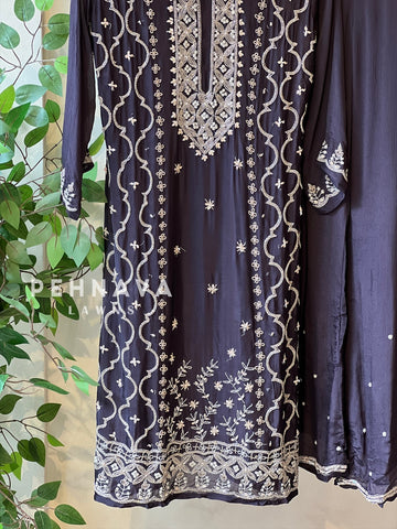 Heavily Handworked bottom with Pure Chiffon Dupata