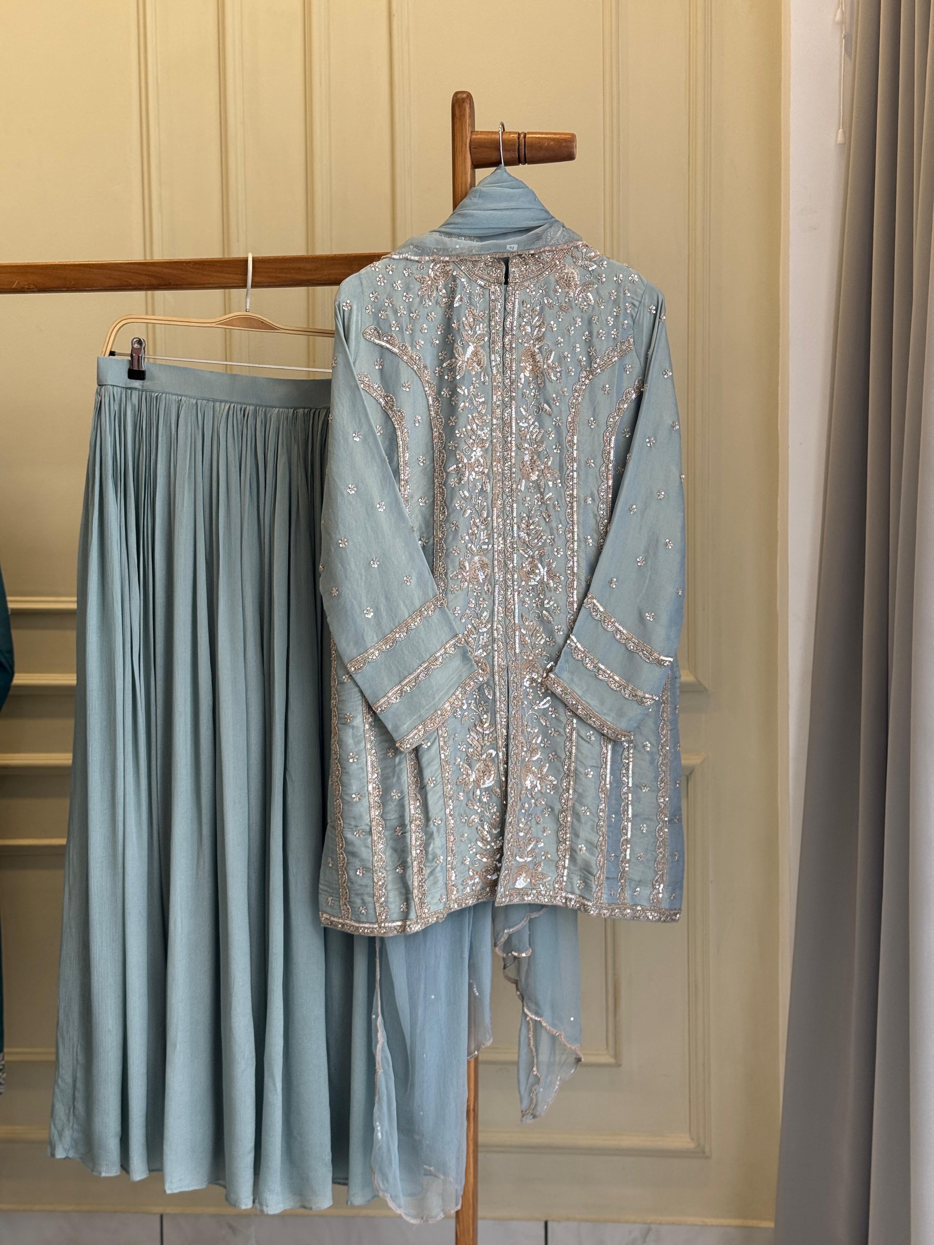 Heavily Handworked Partywear Suit