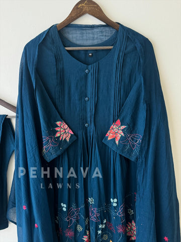 Embroidered Mulcotton Suit