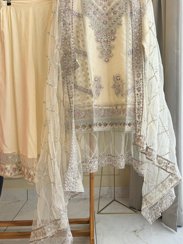 Organza Heavy Handworked Suit-5172