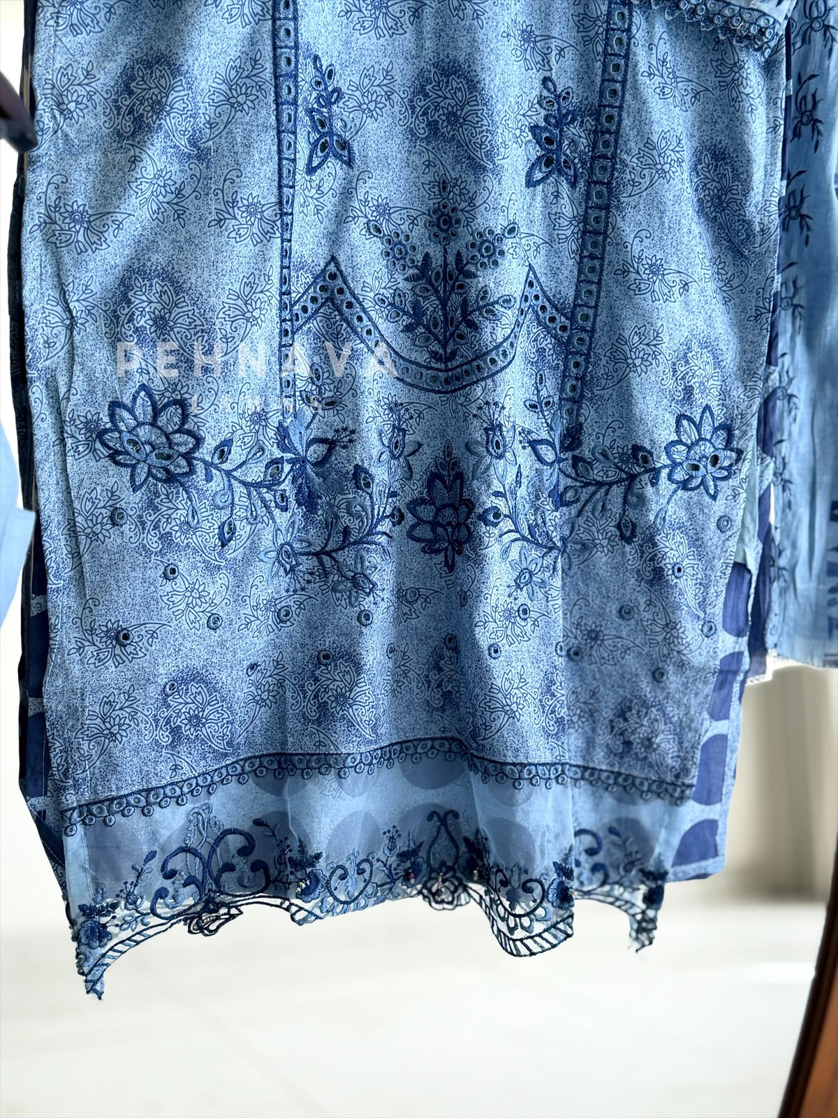 Embroidered Printed Suit Set-2003-6