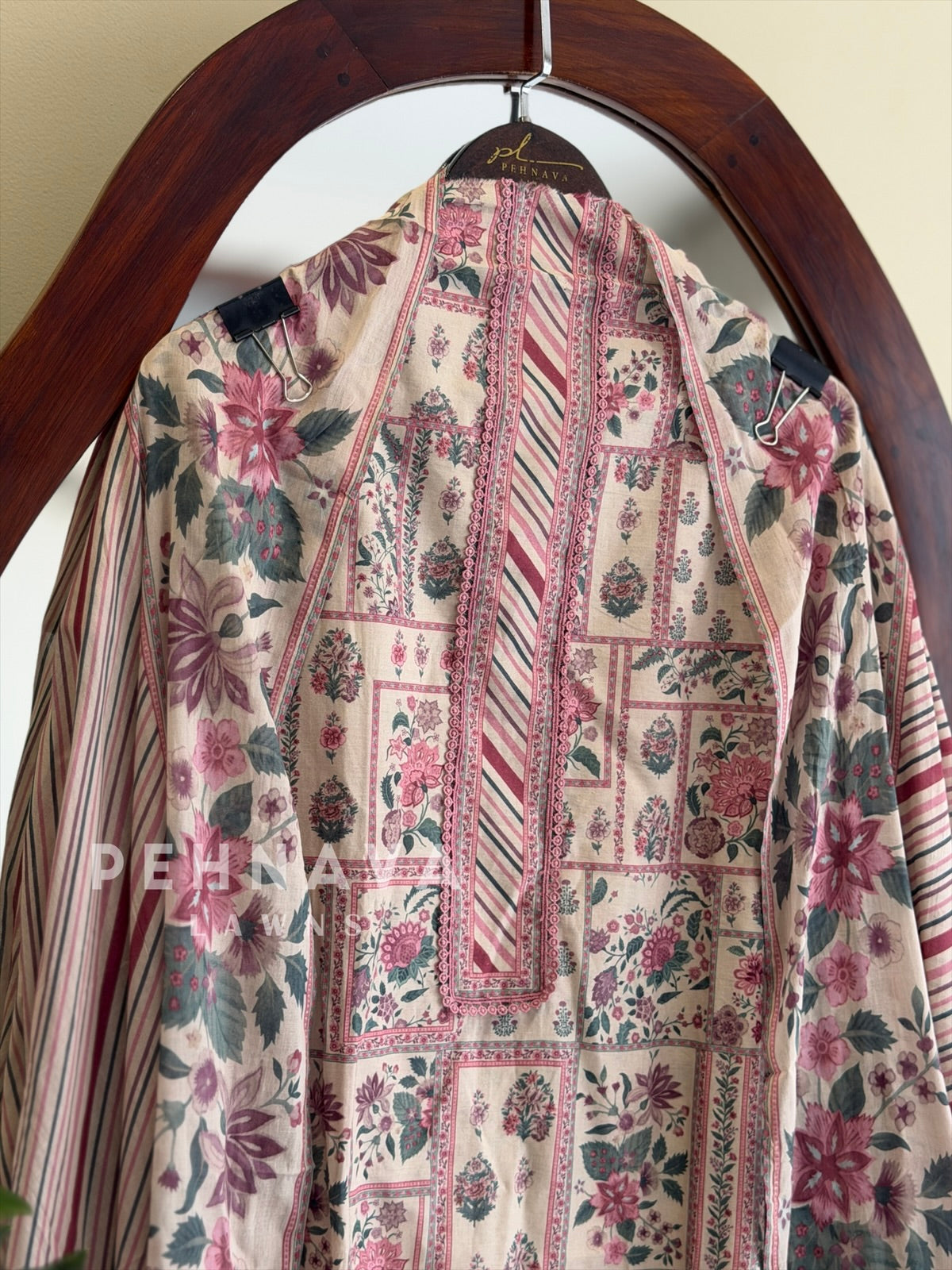 Floral Printed Unstitched Suit