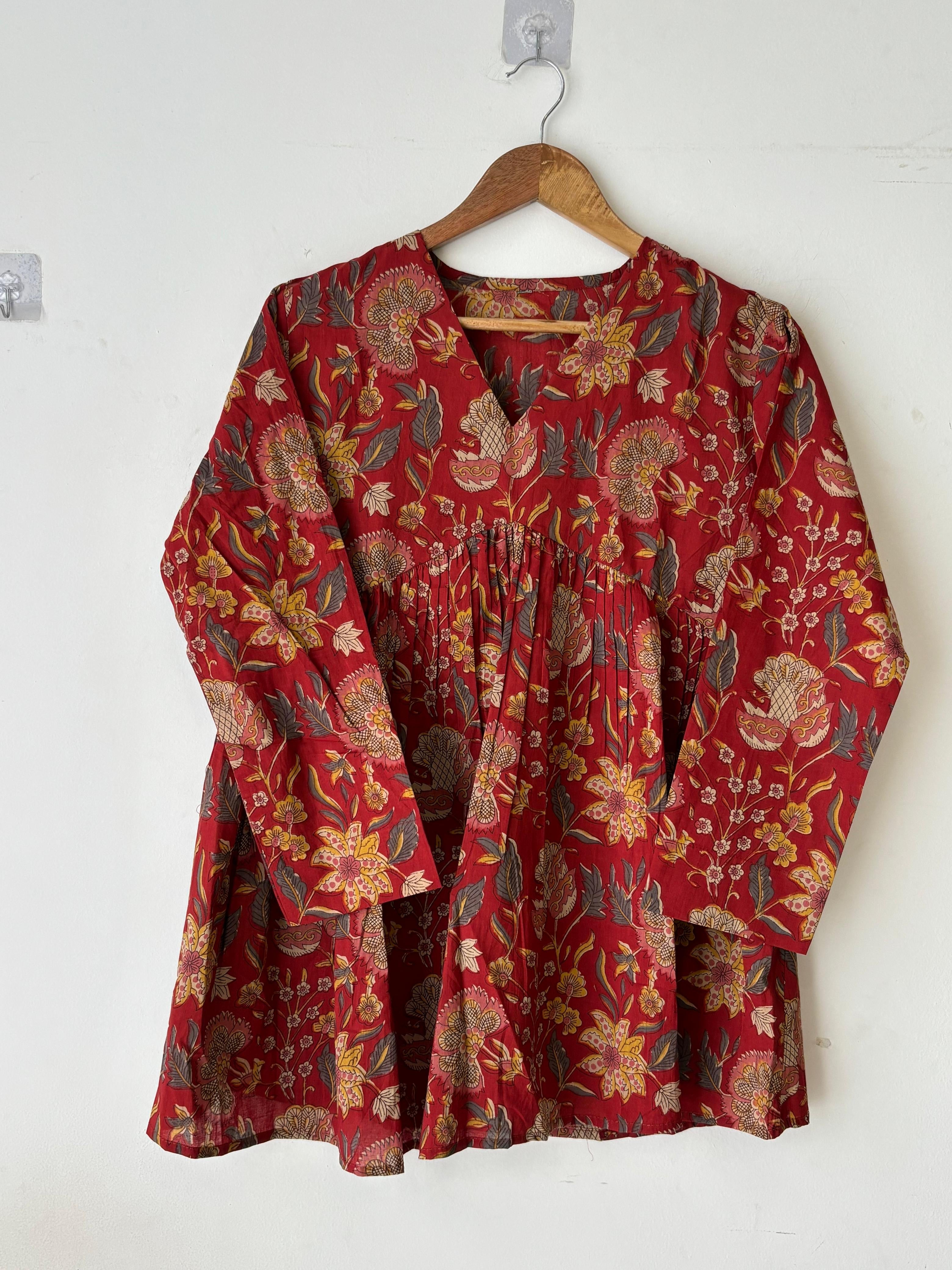 Casual Pure Cotton Trendy Printed Short Kurtis