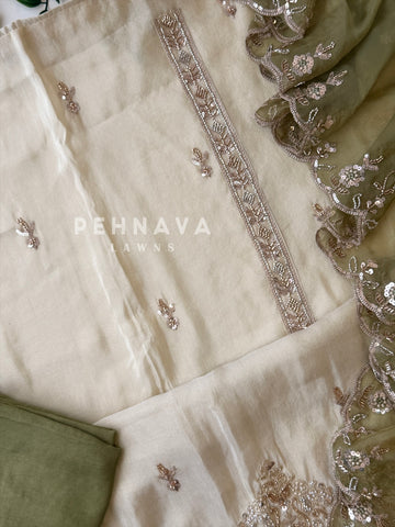 Tissue Handworked Unstitched Suit BDF96