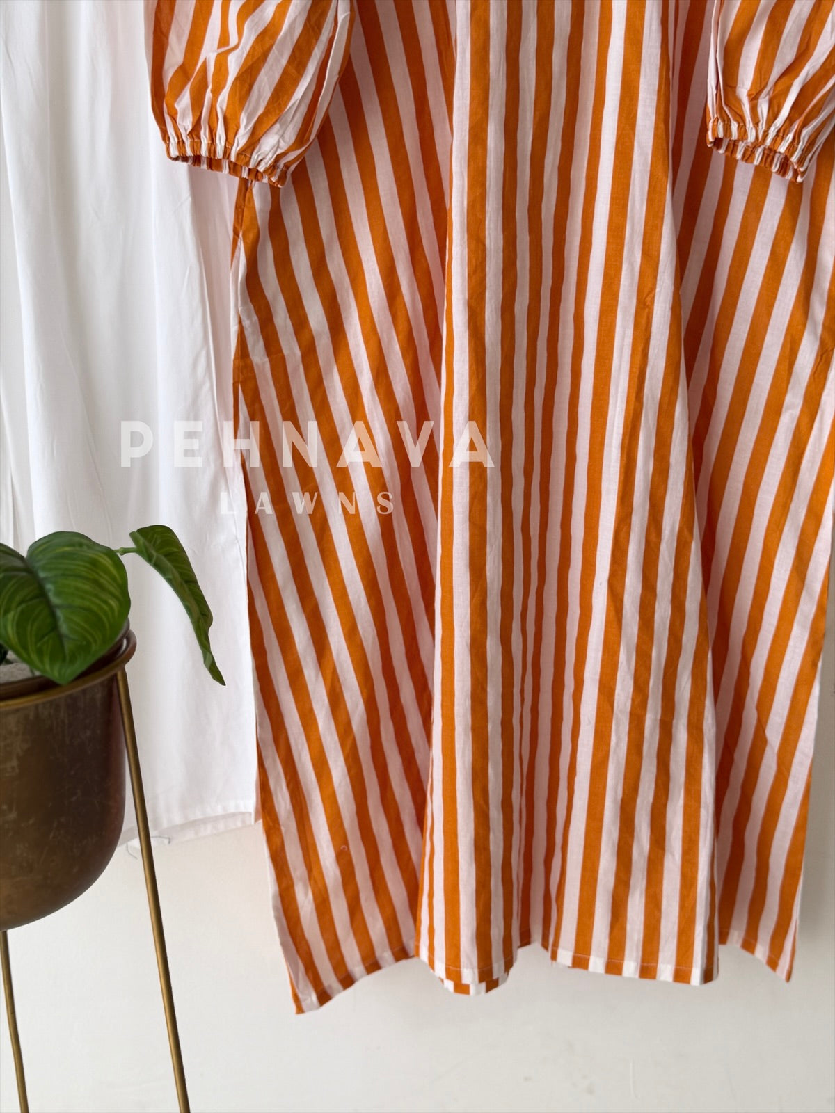 Back Tie-Up Striped Co-ord Set-cw 022