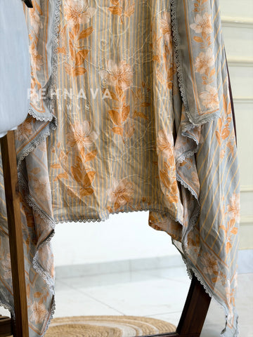 Floral Embroidered Unstitched Suit