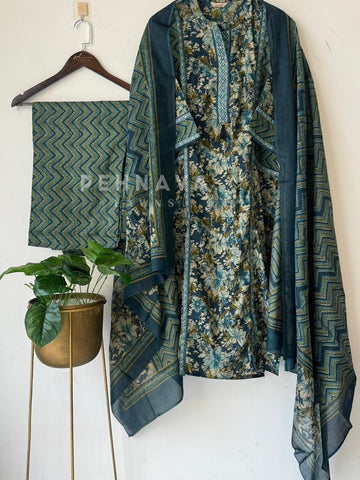 Floral Suit Set-18252 - Pehnava Lawns
