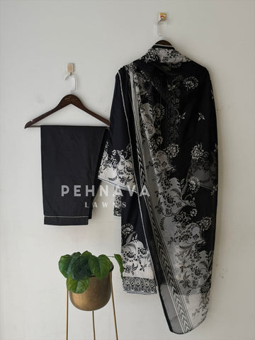 Signature Embroidered Unstitched Suit-1356B
