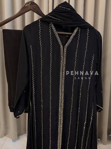 Premium Crepe Zigzag Ensemble - Pehnava Lawns