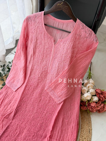 Mul Chanderi Chikankari Ensemble