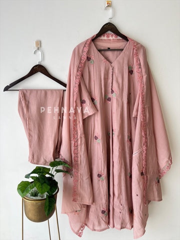 Embroidered Three Piece Suit-15686