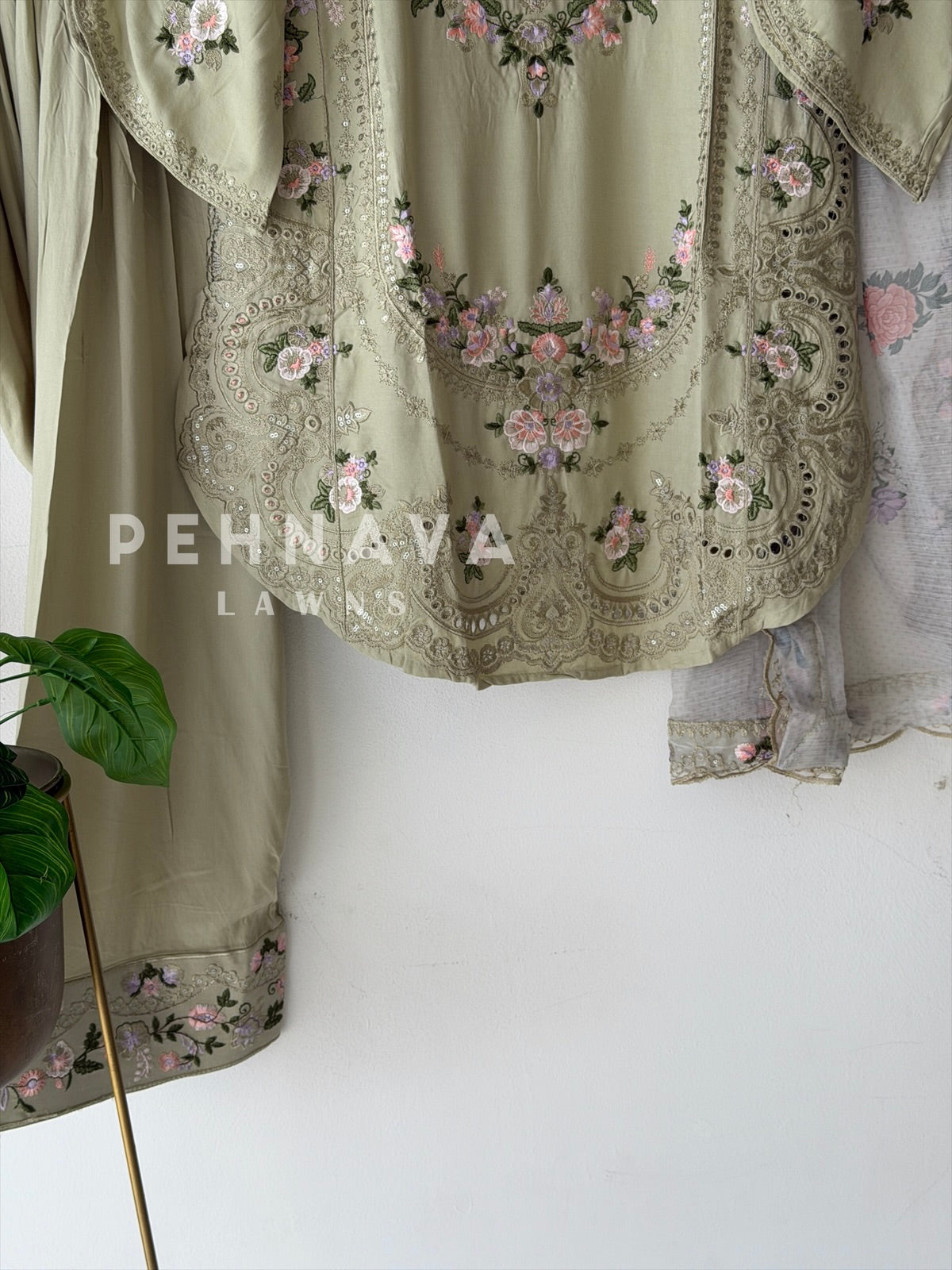 Floral Embroidered Farshi Salwar- 408