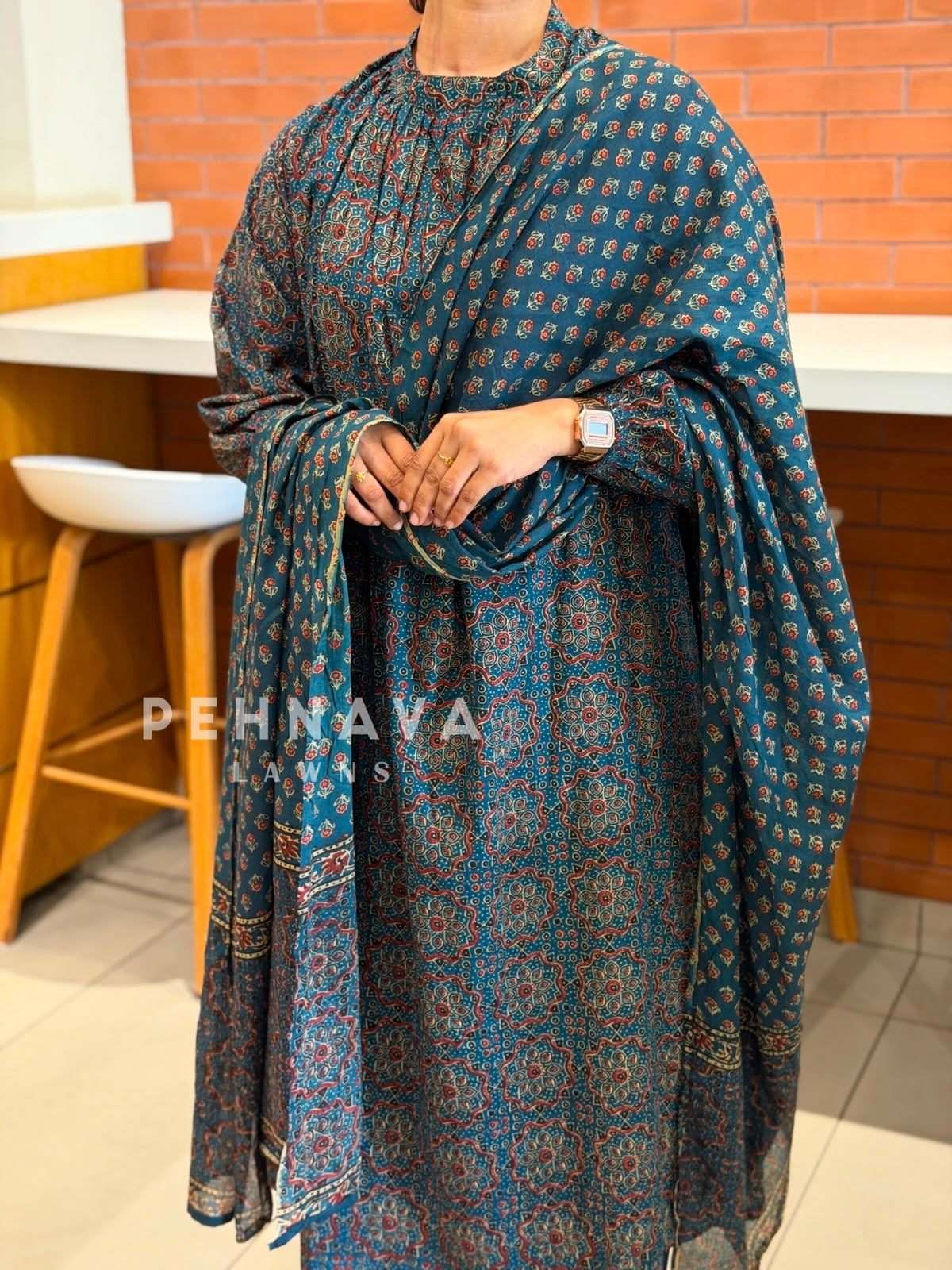 Halter Neck Printed Three Piece Set SN 5316